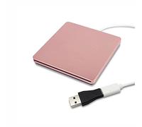 External DVD Drive，USB 3.0 Portable CD/DVD +/-RW Drive/DVD Player for PC Computer USB-C/Type-c Slim DVD/CD ROM Rewriter Burner Compatible with The Latest MacBook pro/MacBook/dell Laptop etc