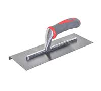 External Edging Trowel 11" X 4 3/4", Cold-Forged Stainless Steel Blade, Carbon Steel Shank, Soft-Grip Handle, 1 in Pack