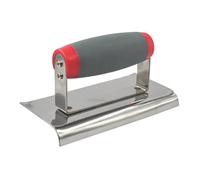 External Edging Trowel 6", Internal Corner, Cold-Forged Stainless Steel Blade, Soft-Grip Handle, 1 in Pack