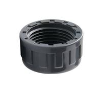 External end Cap PVC Female End Cap, 20mm-63mm Pipe Connector for Garden Irrigation, White/Grey/Blue Water Tube 1pc(Grey,40mm)