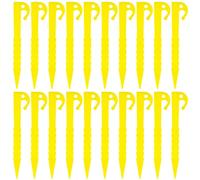 External Frame Hiking Backpack 20 Pcs Plastics Tent Stakes Heavy Duty Tent Pegss Pegss Spikes Hook Lightweight Tarp Camping Stake Nail Lengthen Spiral Bear Grill Gear (A, A)