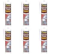 External Frame Sealant, Brown, Acrylic Based, 290ml, Weatherproof, Overpaintable, Pack of 6