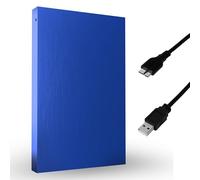 External Hard Drive 320GB HDD 2.5 Inch External Data Storage Pocket Size Backup Hard Disk USB 3.0 Hardrive Compatible for Gaming PC, Mac, Laptop, PS3, PS4 - Blue