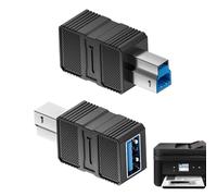 External Hard Drive Adapter, USB A B 3.0 Connector Adapter - Plug and Connector, High Speed Data Converter for Scanners, Docking Stations, Hubs and Computers