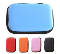 External Hard Drive Case - 5 Packs Portable Travel Cable Organiser | Multifunctional EVA Protective Storage | Shockproof Carrying Case for Electronics, Chargers, Travelling Accessories (Random Colors)