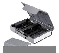 External Hard Drive Case - Disk Carrying Case - Pocket Holder for Computer Accessories | BG/Multi-official Dust-Proof with Internal Stand, Organizer for Computer Accessories