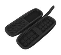 External Hard Drive Case for 2.5 Inch HDD SSD Black Oxford Cloth | Compact Design with Airbag Cushioning, Mesh Pocket and Multifunctional Divider, for Business Travel and On-the-go Storage