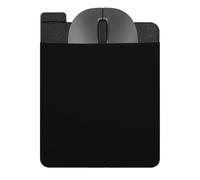 External Hard Drive Holder - Adhesive Laptop Storage Bag on Back, Reusable Case Organiser, Battery Holder, Bag for Wireless Mouse, Cable Management, Headphone Holder