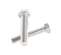 External Hexagon Head Bolt， M5 M6 M8 M10 M12 M14 M16 M20 316 Stainless Steel Full Thread Fastener For Industrial Mechanical Fixing(120mm,20pcs M8)