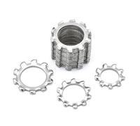 External Internal Tooth Star Lock Washers Stainless Steel M3 M4 M5 M6 M8 M10 M12 M14 M16 M20 M24 M27 M30 Lock Gasket(External Tooth,M17 10pcs)