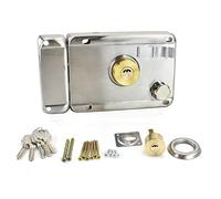 External Iron Door Lock Door Lock Warehouse Stainless Steel Door Lock Old-Fashioned Anti-Theft Door Lock Iron Door Lock Room Door Lock,Right Open + Wide Border