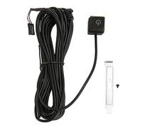 External PC Power Button with LED Indicator - Plug-and-Play Metal Switch Kit for Desktop Tower, 5M Extension Cable, ABS Housing & Easy Installation