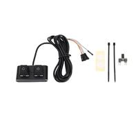 External PC Power Switch Desktop Remote Control with RGB Light, Mechanical Red Key On Off Reset Module with 2M Cable for Computer Motherboard Case