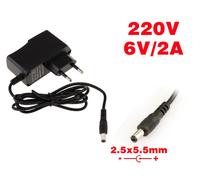 External Power Supply AC DC 220V to 6V 2A - Tip 2.5mm x 5.5mm