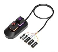 External Power Switch Cable for Desktop Systems Reliable Control for Your Computer's Power Supply (Black)
