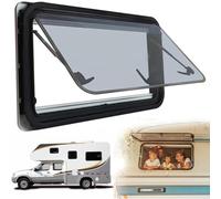 External Push Side Hind Window with Blinds & Flyscreen 600x500mm for RVs Caravans Motorhomes Trailers Yachts - Enhanced Privacy & ct Protection