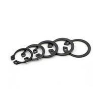 External Retaining Ring 3mm-30mm Stainless Steel/Carbon Steel Circlip Snap Ring Clip for Grooved Shafts, Pins, Studs(Carbon Steel,M24 10pcs)