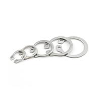 External Retaining Ring 3mm-30mm Stainless Steel/Carbon Steel Circlip Snap Ring Clip for Grooved Shafts, Pins, Studs(304 Stainless Steel,M3 50pcs)