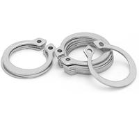 External Retaining Rings, 5-50pcs C Type External Circlip Retaining Rings For Shaft Stainless Carbon Steel Snap(Silver,M17)