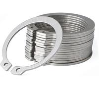 External Retaining Rings, Snap Rings Ring External Circlip Retaining Ring 14 Sizes C-Type Shaft Card Clamp Spring Lock Washer 304 Stainless Steel M10-M30 for Grooved Shafts, Pins, Studs(M10 (30pcs))