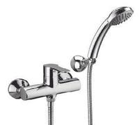 External Shower Mixer with Duplex and Hand Shower, Blue Line Chrome
