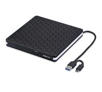 External Slim Portable USB 3.0 Type-C CD/DVD R/RW Burner Reader For Laptop