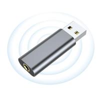 External Sound Card - 3.5 mm External Sound Card for Laptop Plug & Play, USB Headset Adapter, Driver Free USB Audio, Audio Adapter for Game, League of Legend, Headset, Headset
