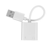 External Sound Card Converter for Computer Headset and Microphone