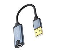 External Sound Card USB Adapter With 3.5mm Headphone Microphone Port External Stereo For PC Laptop Desktop USB