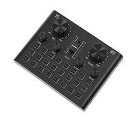 External Sound Card with BT Connection Volume Control Plug and Play High Performance Multifunctional for PC Smartphone Microphone Headphone Headset Accompaniment Live Streaming Broadcast Singing USB C