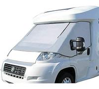 External Thermal Screen Cover Silver Windscreen Insulation with Zip Opening for Fiat Ducato Peugeot Boxer Citroen Relay X250/290 from 2006-2026 Campervan Motorhome Cab Blinds