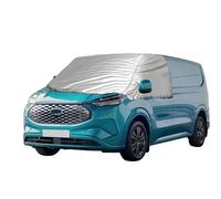 External Thermal Windscreen Cover for Ford Transit Custom 2012-2022, Front Windscreen Wrap Cover Foldable Windshield Snow Cover Ice Shield Dust Sun Screen Silver Wrap Black Out Screen Campervan