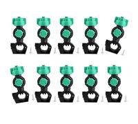 External Thread Electric Sprayed Nozzle 10Pcs Adjustable Flows Control Anti Drip Technology for Garden Efficient Farming Adjustable Sprayed Nozzle