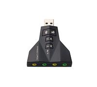 External USB 3D Sound Card Audio Dual Virtual 7.1 USB 2.0 Adapter Plug & Play for Laptop PC Creative and Exquisite Workmanship Deft Processed