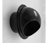 External Vent Stainless Steel Air Vent Black Gray White, Round Duct Wall Soffit Vents Cap Outlet External Extractor Grille Cover With Louvres, For Ventilation System, Air Conditioning, Kitchen