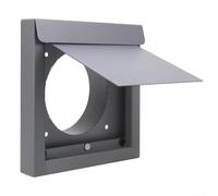 External Wall Vent Grille 4 Inch Metal Backdraft Damper | Maximized airflow design, reduces for lint buildup, gravity flap closes automatically, metal construction, easy install