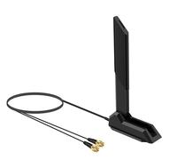 External WiFi 6 6E Tri-Band Antenna 6GHz 5.8GHz 2.4GHz Magnetic Base Replacement Antenna for PC Desktop Computer Asus Rog Strix Gigabyte Aorus Gaming WiFi Motherboard Card, Slinkdsco