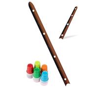 Extguds 5 FT Wood Shot Board,with 50 Shot Glasses,1-4 Person Drinking, Easy to Take,Sets:1 Ski Board + 50 Shot Glasses, Vacations,Weddings,Bar,Family Gathering,Celebrations, Party,Vintage and Noble