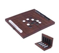 Extguds for Othello Reversi Board Game, Foldable Wooden Strategy Game with Built-in Storage, 64 Black & White Discs, Classic 2 Player Strategy Game for Family & Travel