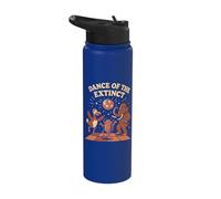 Extinct Animal Humor Science Teacher Joke Retro Disco Dance Stainless Steel Insulated Water Bottle