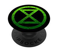 Extinction Rebellion, Logo, Rebel for Life, Symbol, Climate, PopSockets Swappable PopGrip