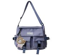 Extolove Cute Messenger Bag, Crossbody Bags for Women Kawaii Messenger Bags Purses, B-blue, 12.20*3.94*10.24in