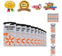 60 piles auditives Rayovac 312 Extra advanced / pile auditive PR41 / piles pour appareils auditifs / 312AE,A312,DA312,P312,PR312H