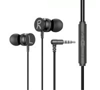 Extra Bass Wired Earbud in-Ear Headphones Noise Isolation Corded Lightweight Earphone with Volume Control 3.5mm Jack Headphone Compatible with Gaming Sport for iPhone iPod iPad MP3 HUAWEI Samsung