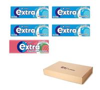 Extra Chewing Gum 5 x Sugar Free Selection Fresh Peppermint Including Watermelon Surprise For Little Moments of Refreshment -Sold by VR Angle