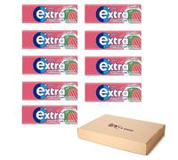 Extra Chewing Gum 9 x Sugar Free Selection Fresh Watermelon Little Moments of Refreshment - Sold by VR Angle