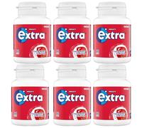 Extra Chewing Gum Bottle Sugar Free, Strawberry Flavour, 46 Pieces (Pack of 6)