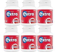 Extra Chewing Gum Bottle Sugar Free, Strawberry Flavour, 6 x 46 Pieces