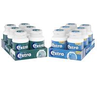 Extra Chewing Gum, Cool Breeze and Peppermint Flavours, 6 Packs of 46 Pieces Each (12 Packs Total)