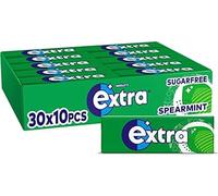 Extra Chewing Gum, Sugar Free Spearmint, 30 Packs of 10 Pieces